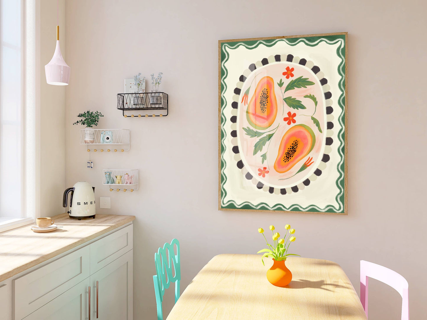 Papaya Art Print