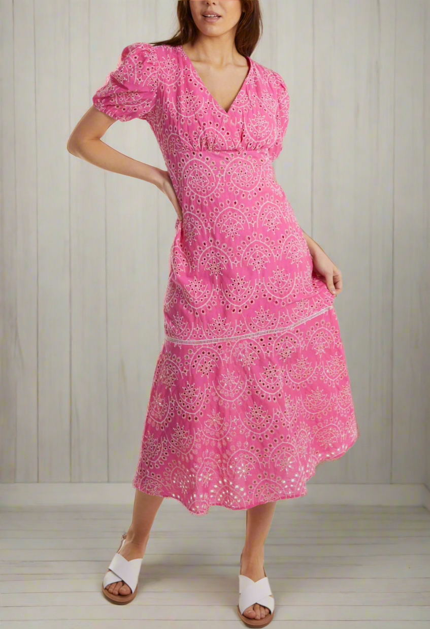 Broderie Anglaise Maxi Dress
