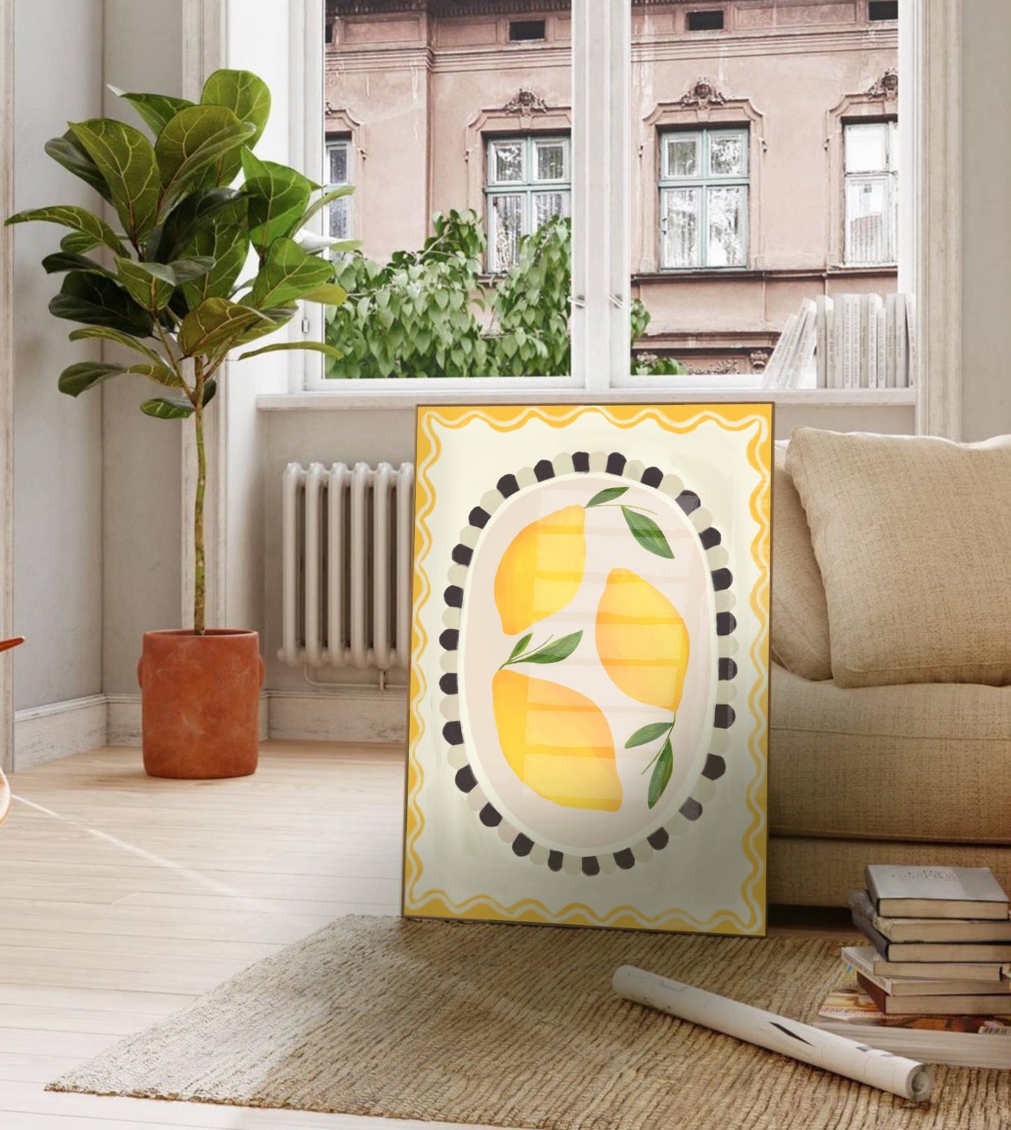 Lemon Art print