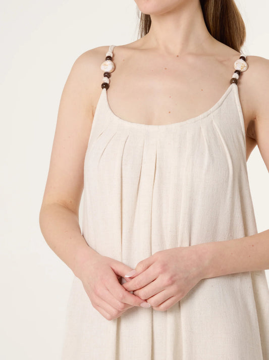 Natural Bead Detail Dress