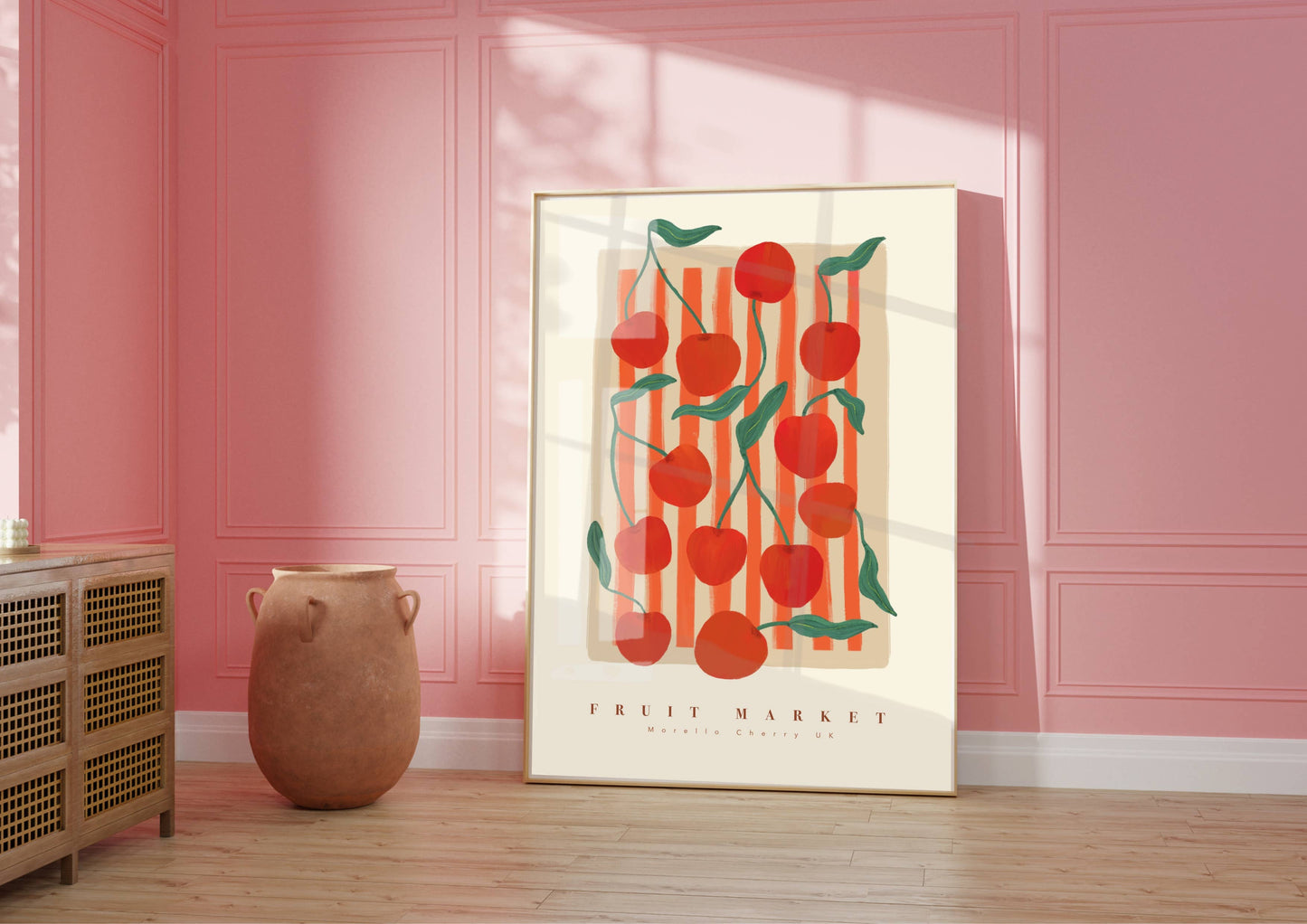 Cherry Fruit Market Print