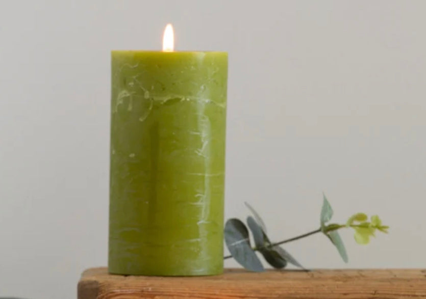 Rustic Pillar Candle