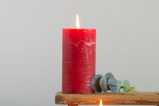 Rustic Pillar Candle