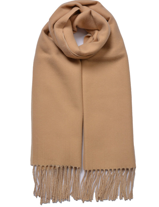 Cashmere Blend Scarf with Tassel Hem