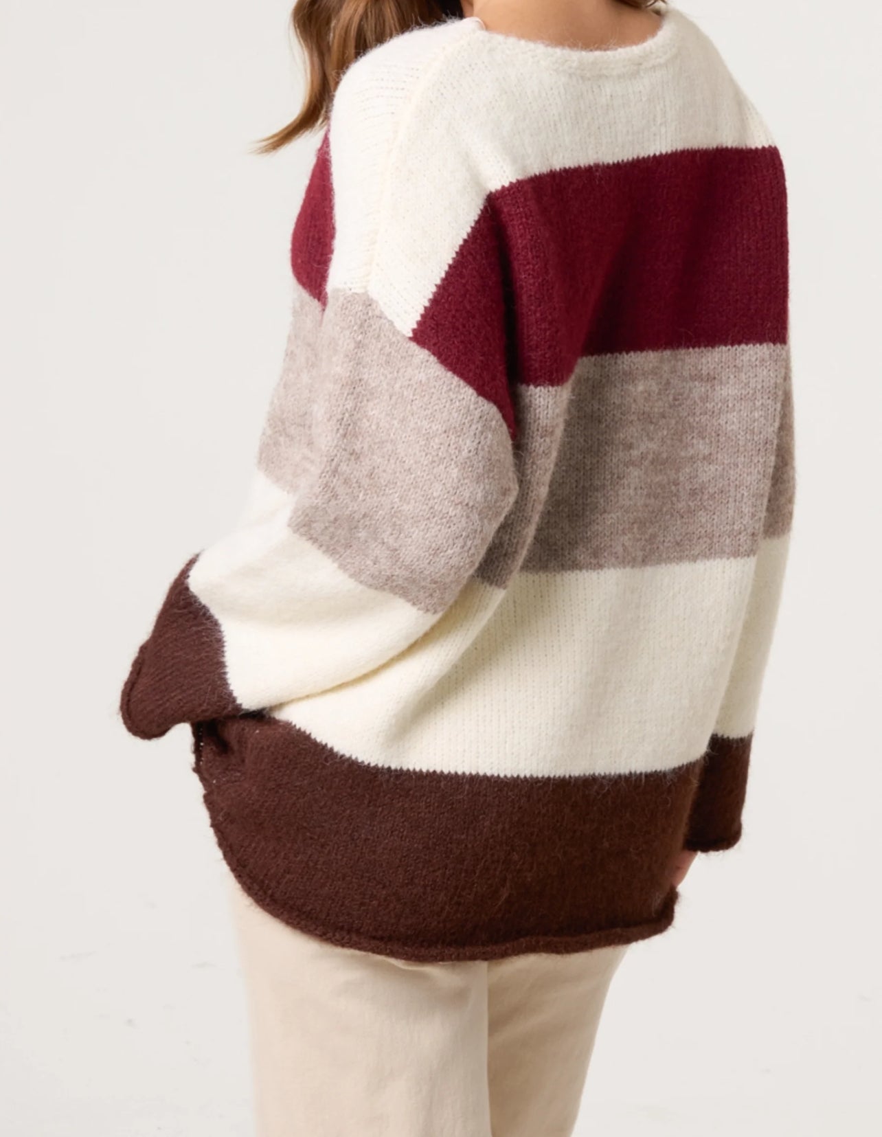 Striped Colour Block Jumper