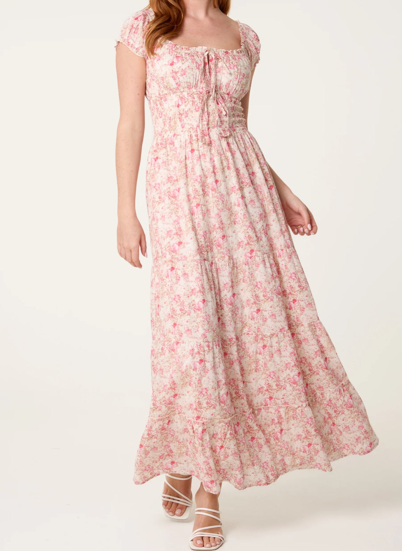 Double Front Floral Dress Fox and Fauna Double Front Floral Dress Fox and Fauna