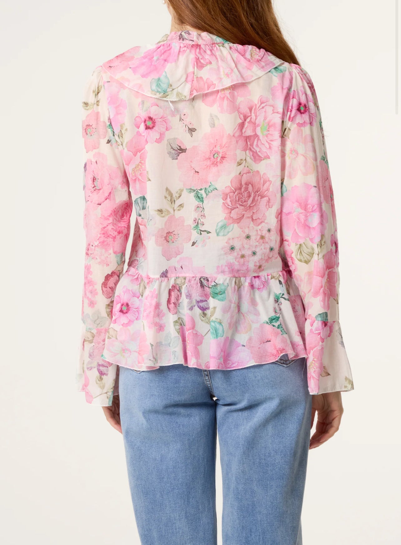 Floral Ruffle Blouse