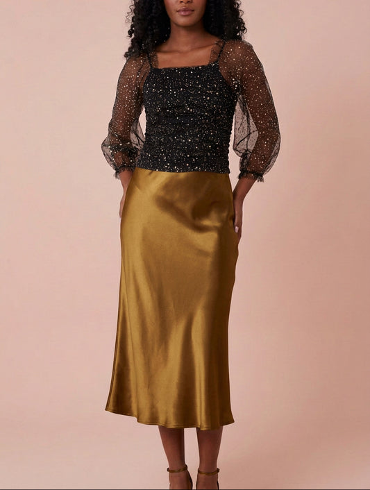 Glitter Rouched Top