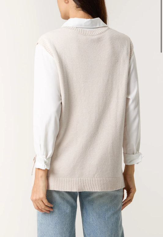 Side Button Knit Vest