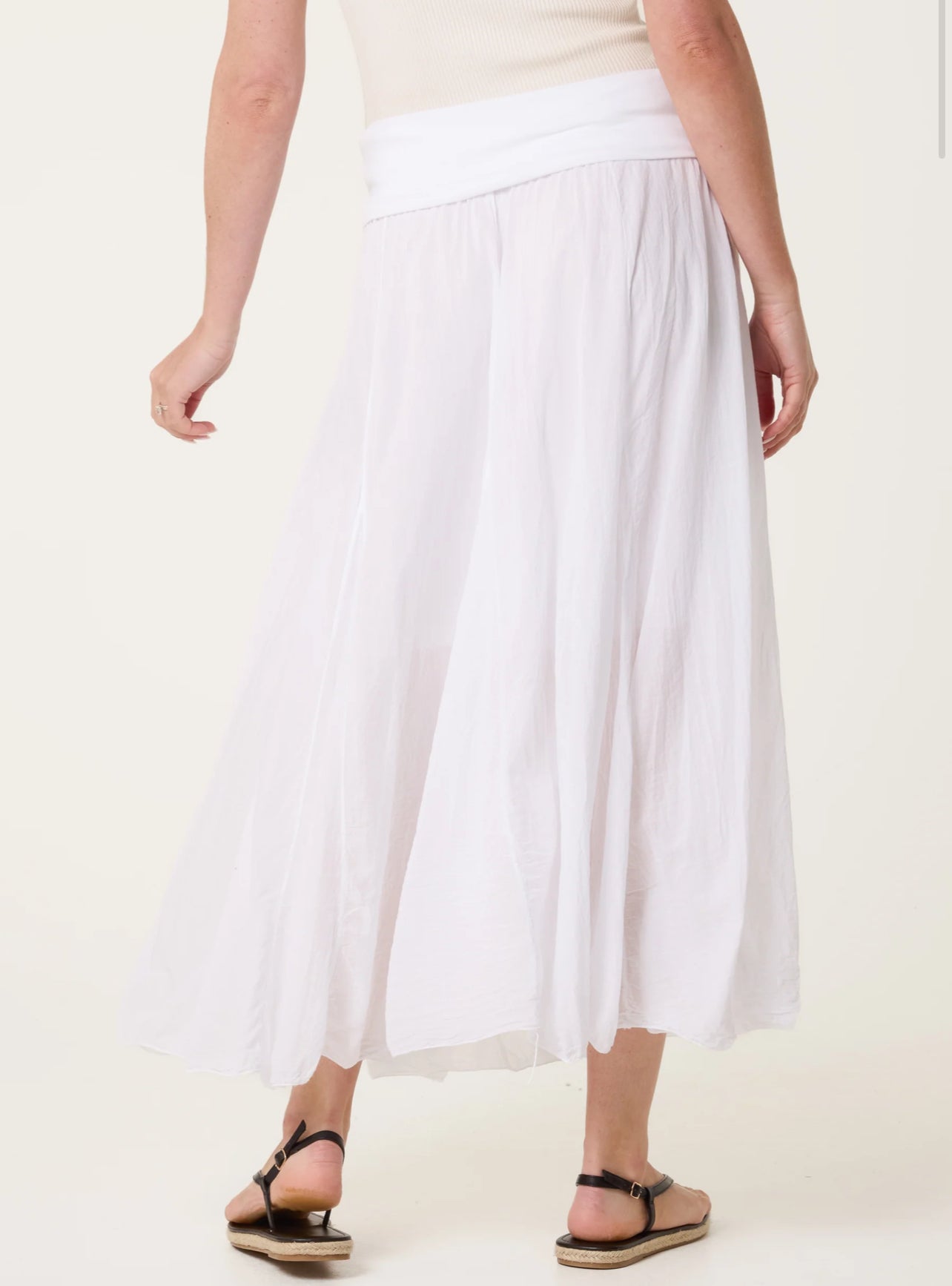 Crinkle Waistband Skirt