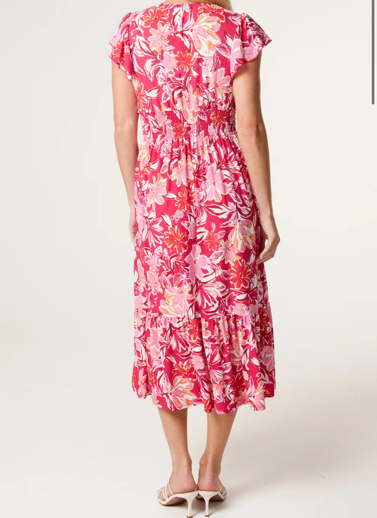 Tropical Floral Dress