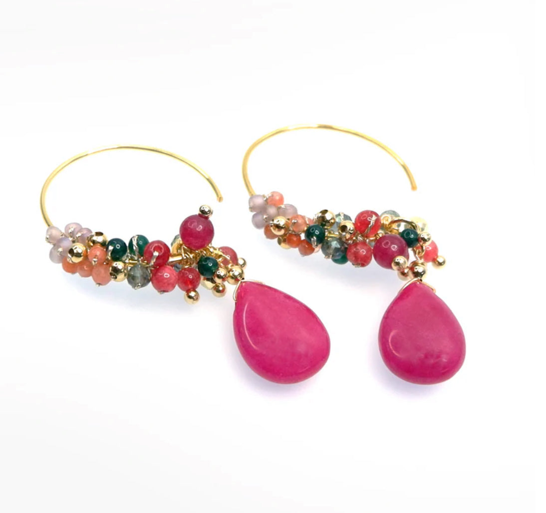 Statement Gemstone Earrings