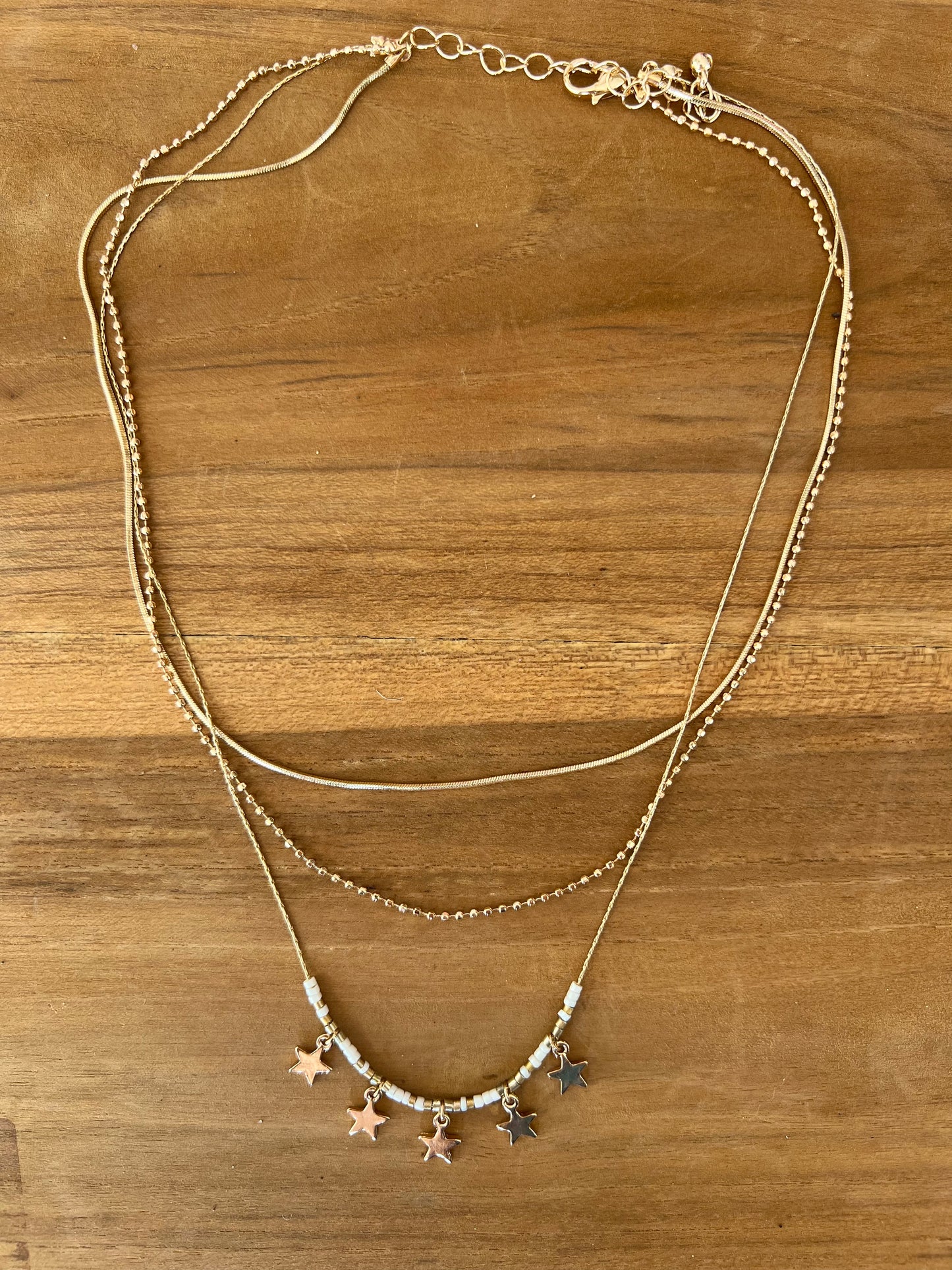Five Star Layer Necklace