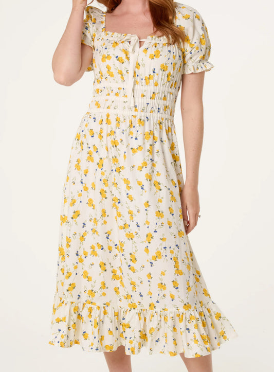 Ditsy Milkmaid Dress
