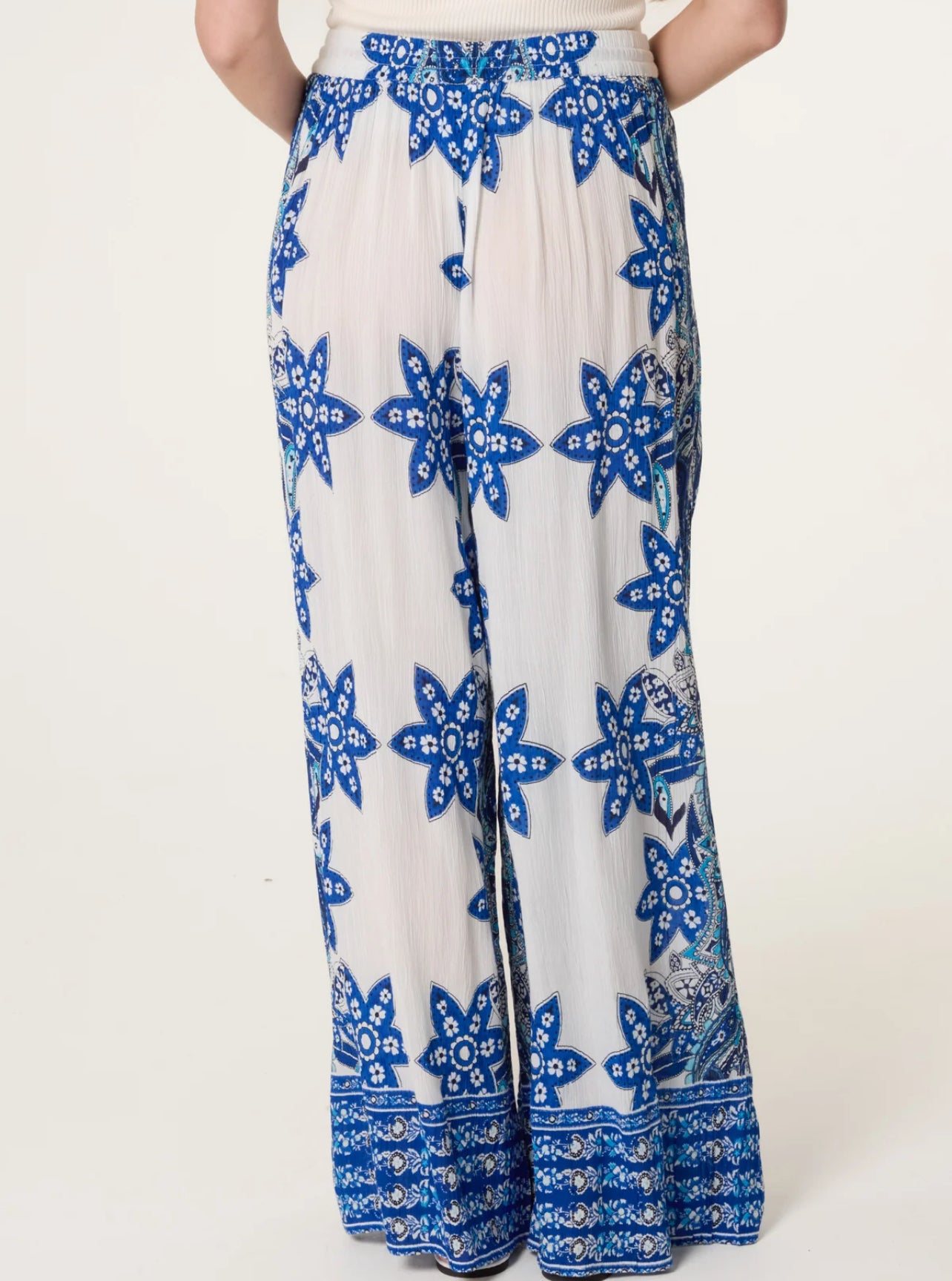 Boarder Print Trousers
