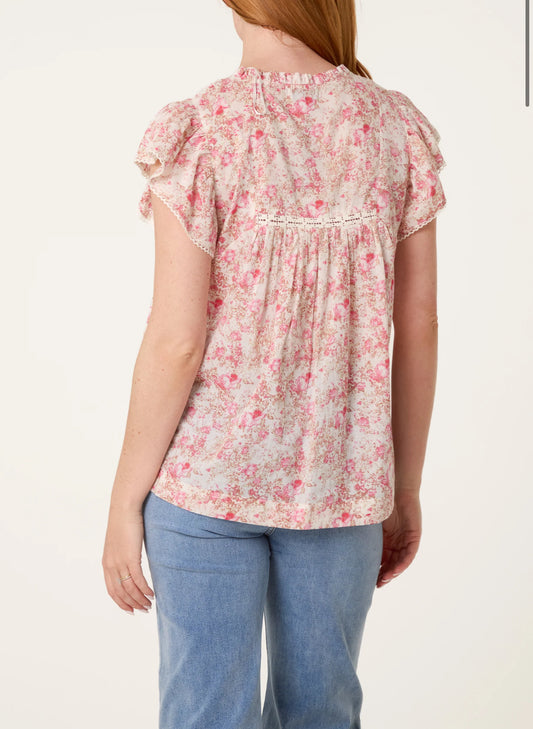Boho Ruffle Blouse