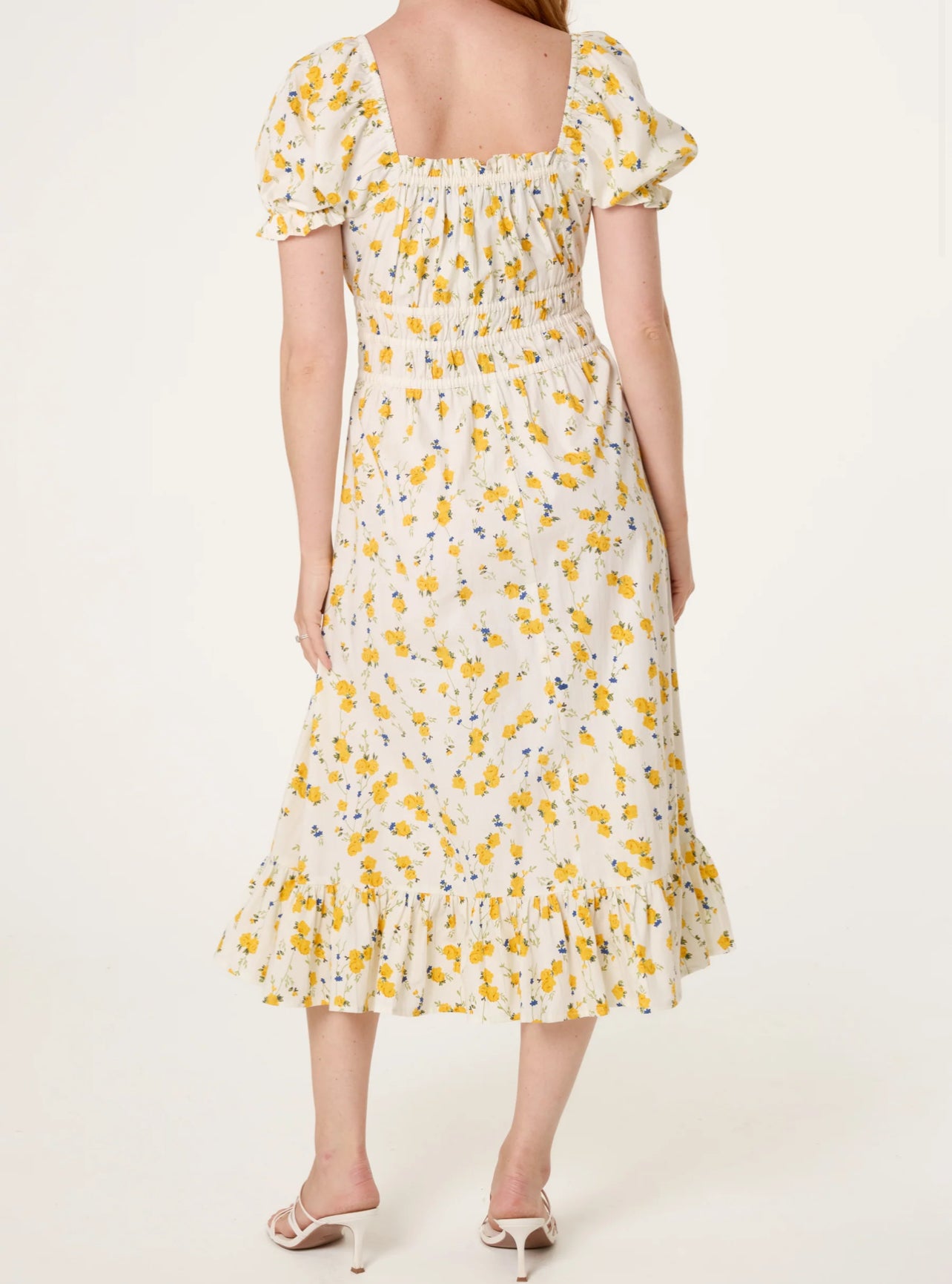 Ditsy Milkmaid Dress