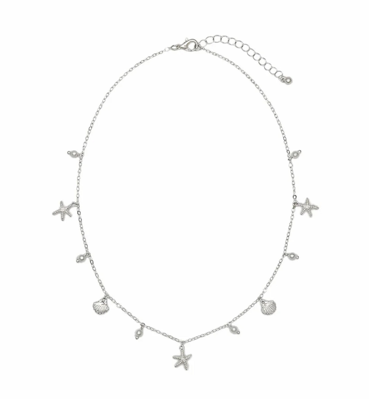 Assorted Shells & Pearl Necklace