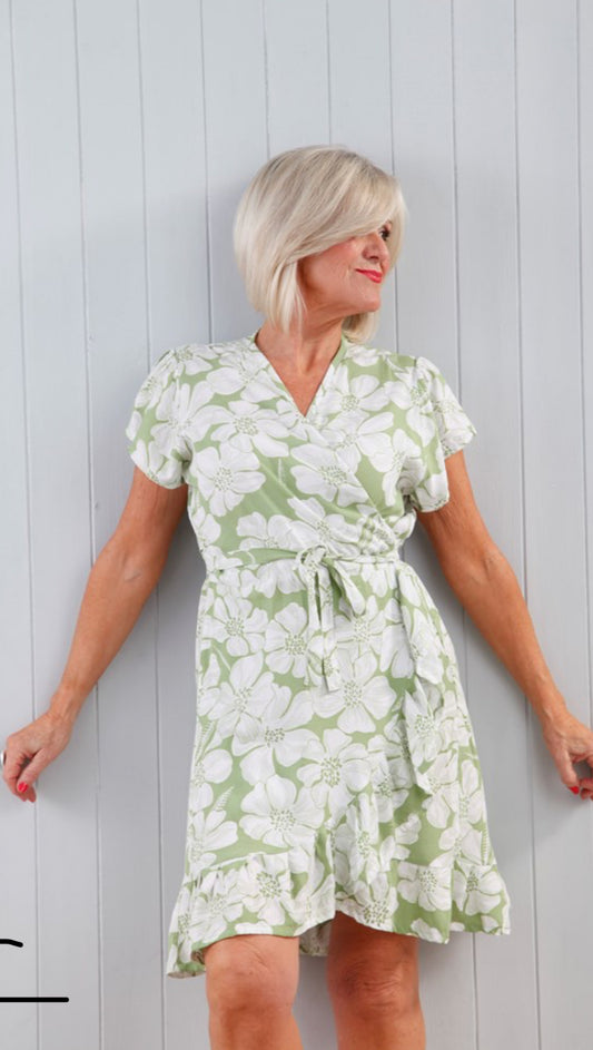 Floral Wrap Dress