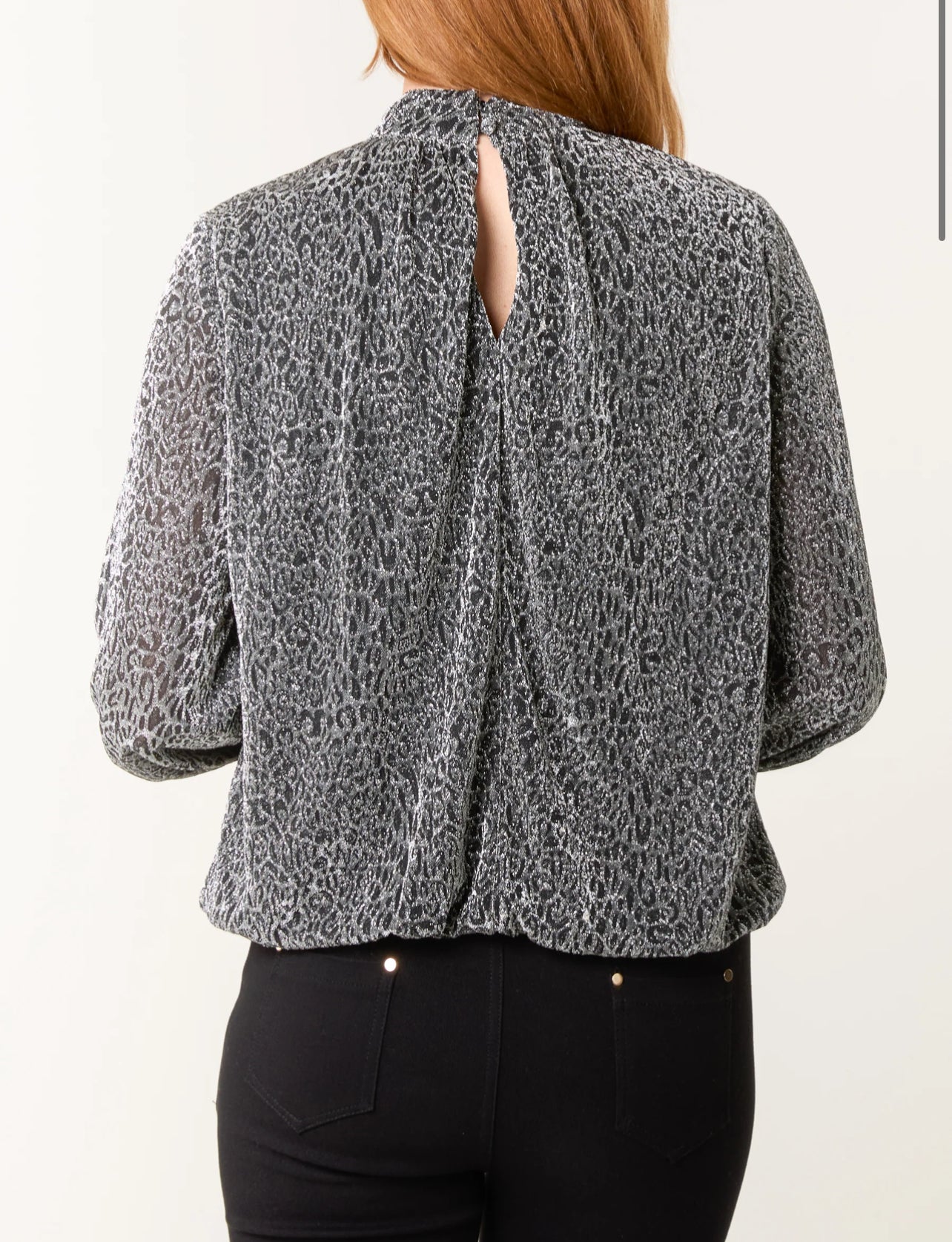 Metallic Animal Blouse