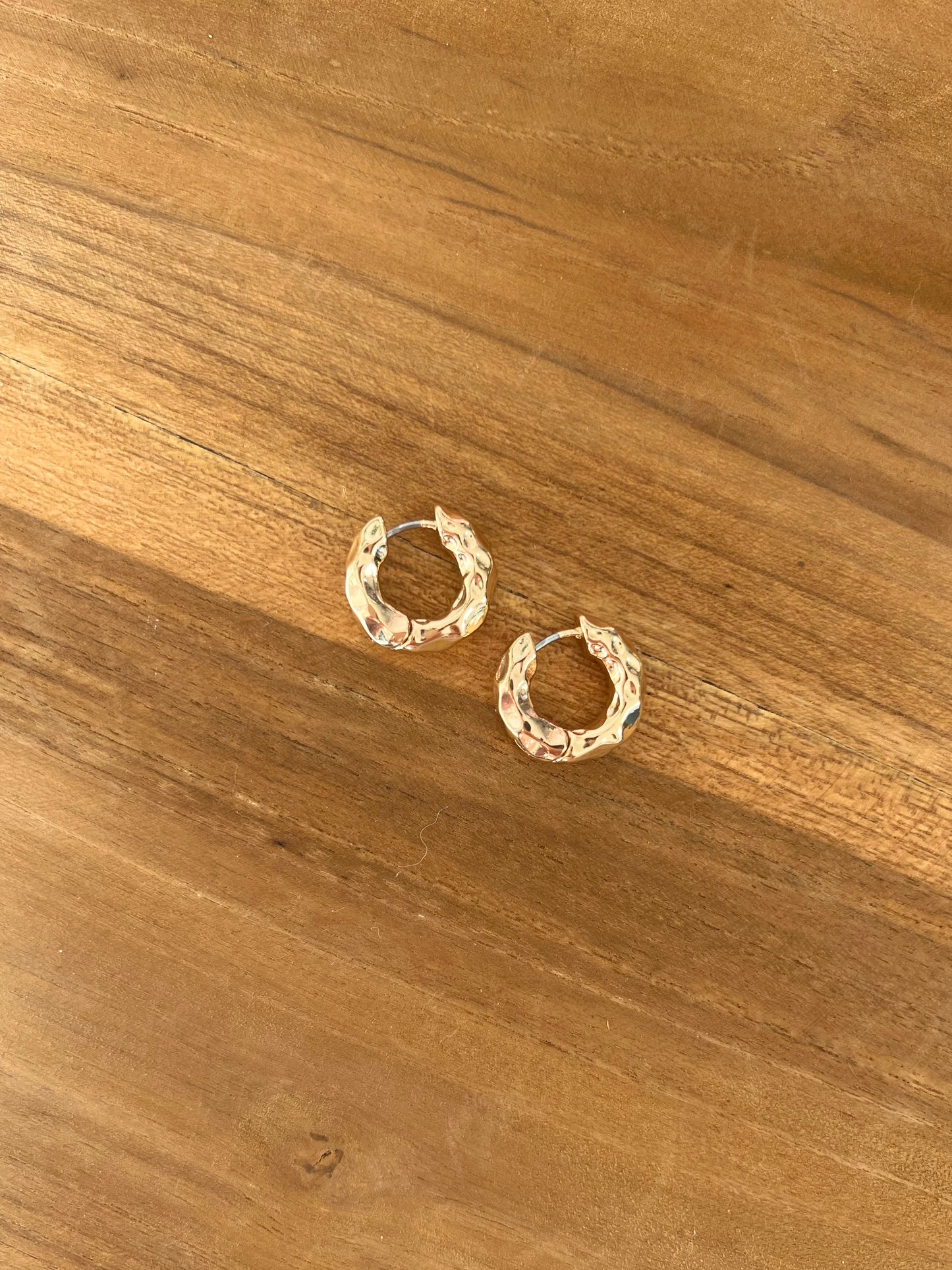 Small Textured Hoop
