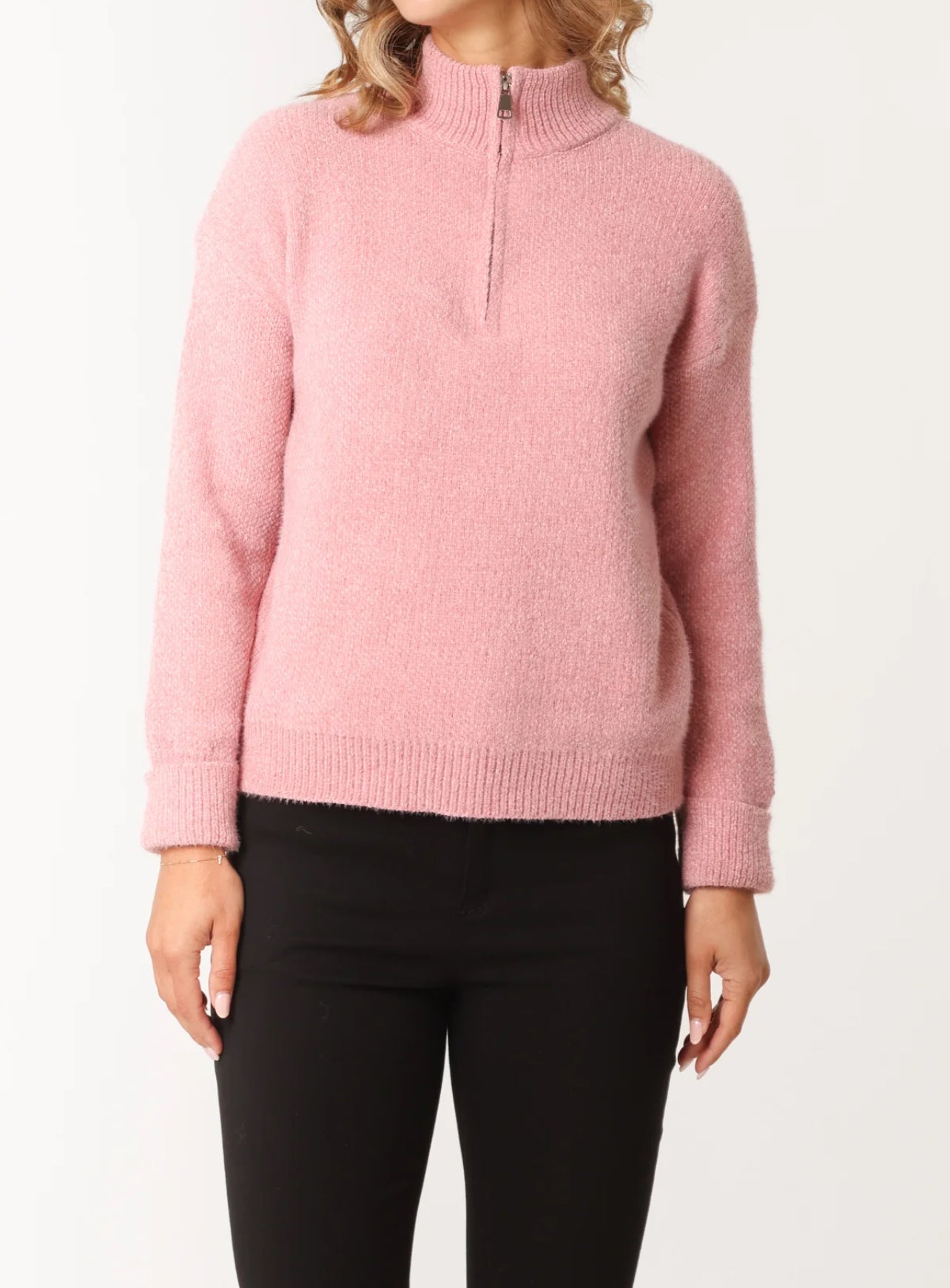 Half Neck High Zip Jumper