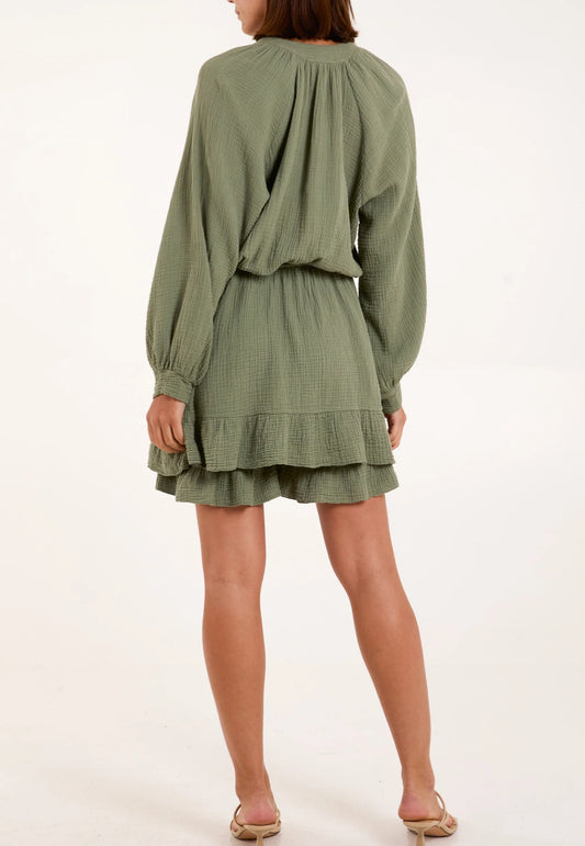 Cheesecloth playsuit