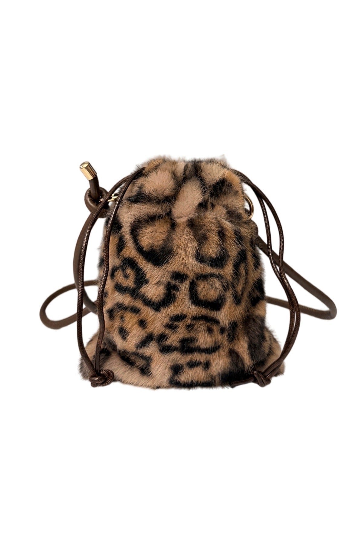 Animal Faux Fur Pouch