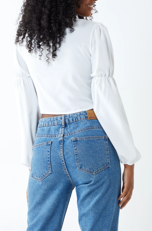Balloon Sleeve Top