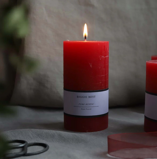 Rustic Pillar Candle