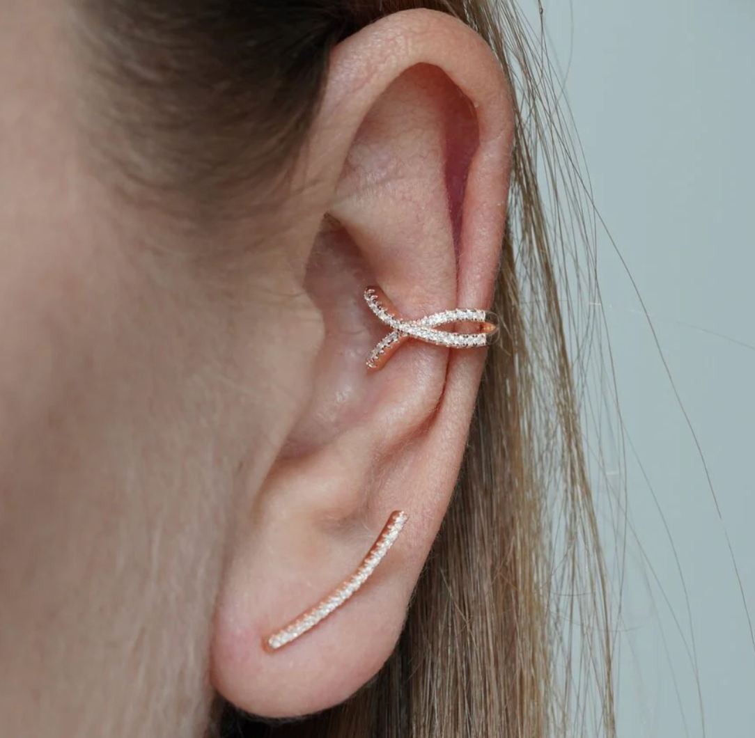 Cross Ear Cuff