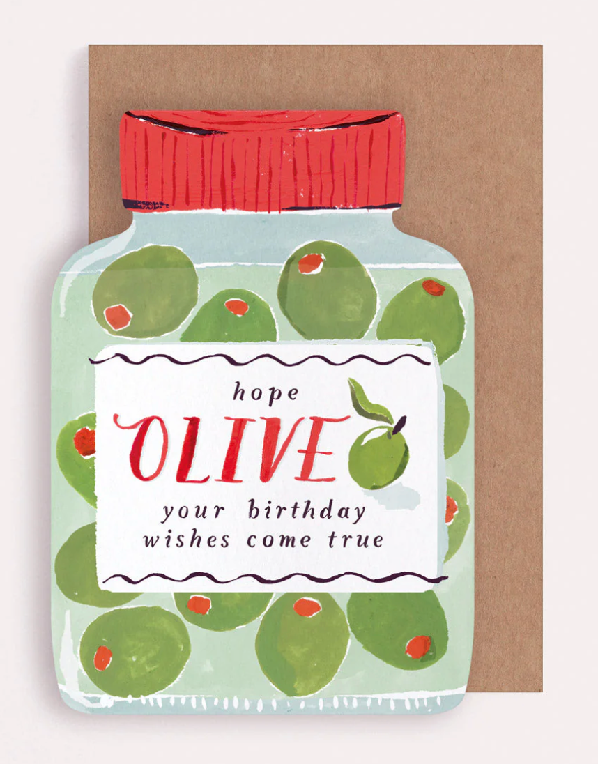 Olive Birthday Card