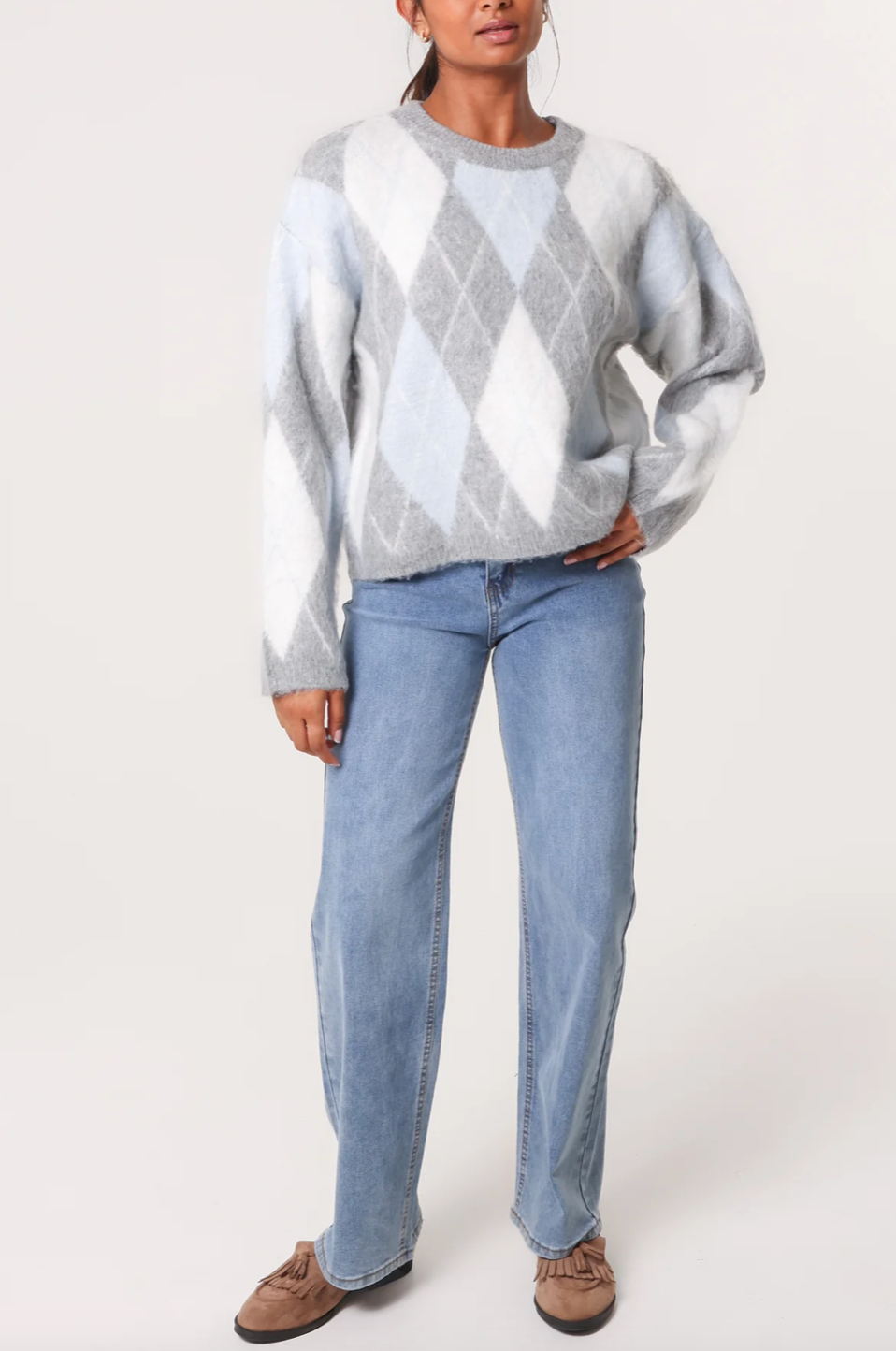 Argyle Diamond Jumper