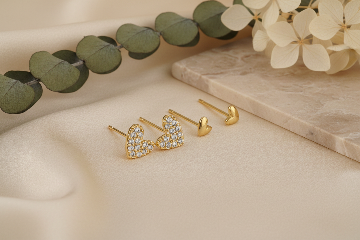 Heart Twin Pack Studs