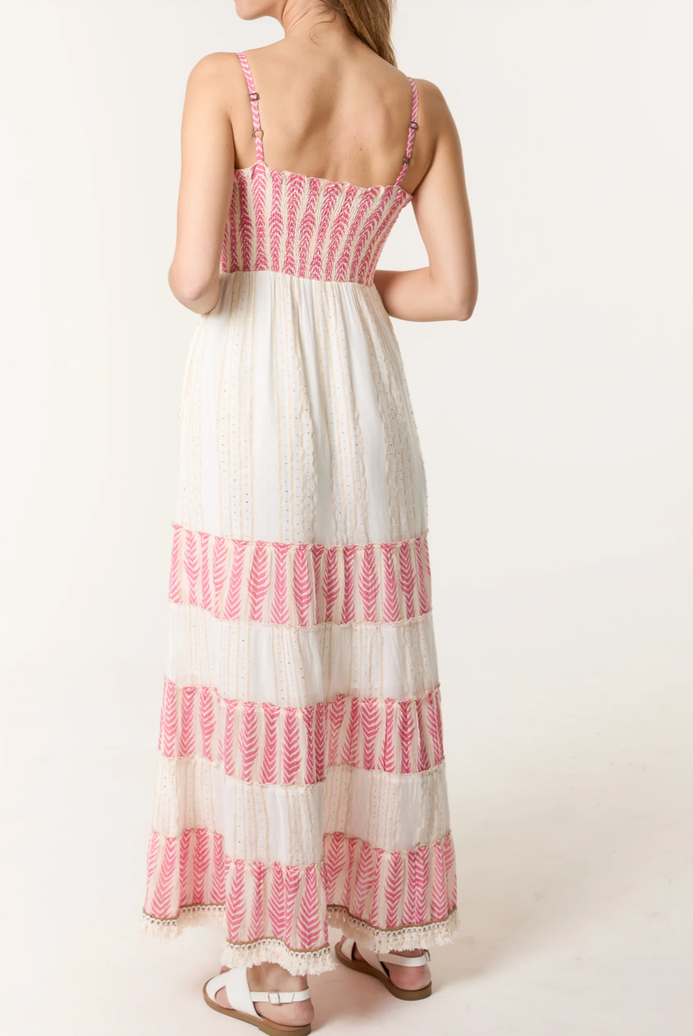 Lurex Crochet Maxi Dress