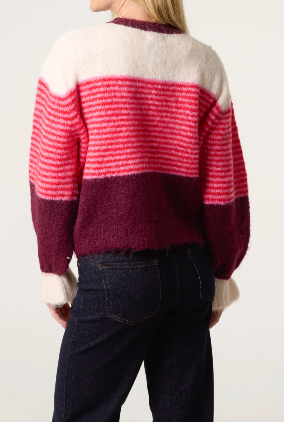 Flare Sleeve Stripe Jumper