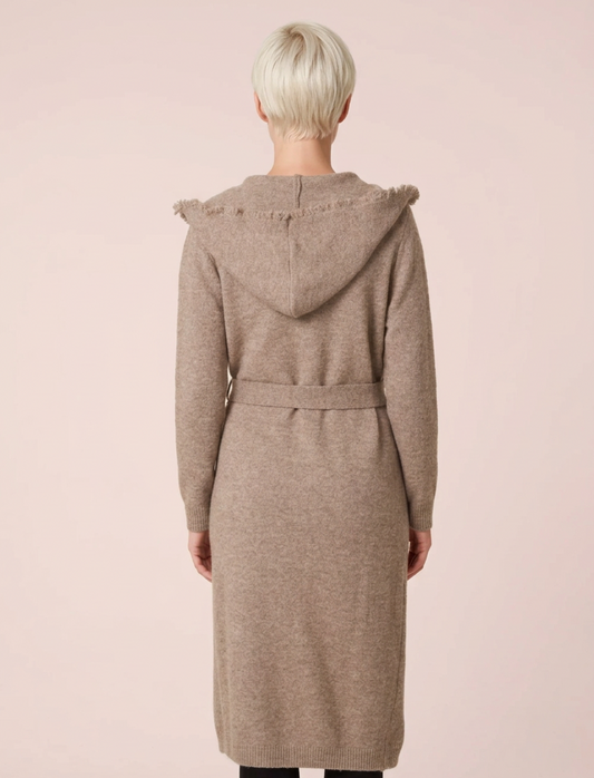 Edged Hem Longline Cardigan
