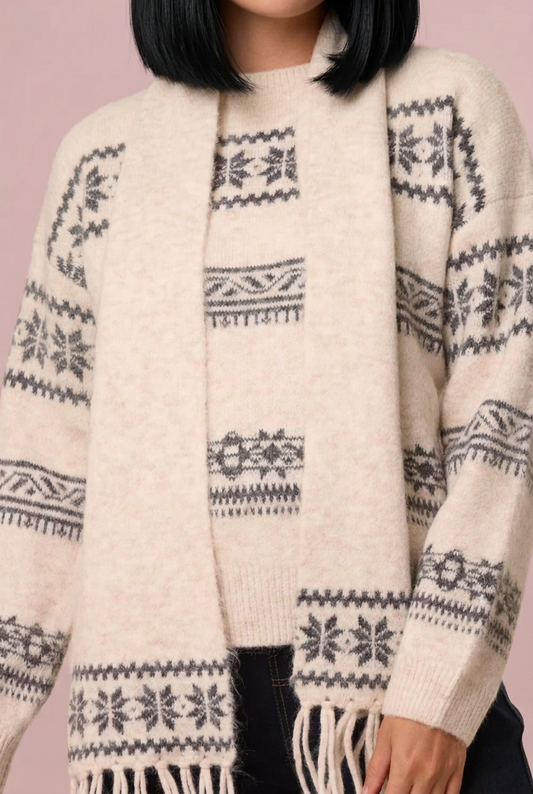 Nordic Inspired Scarf Knit