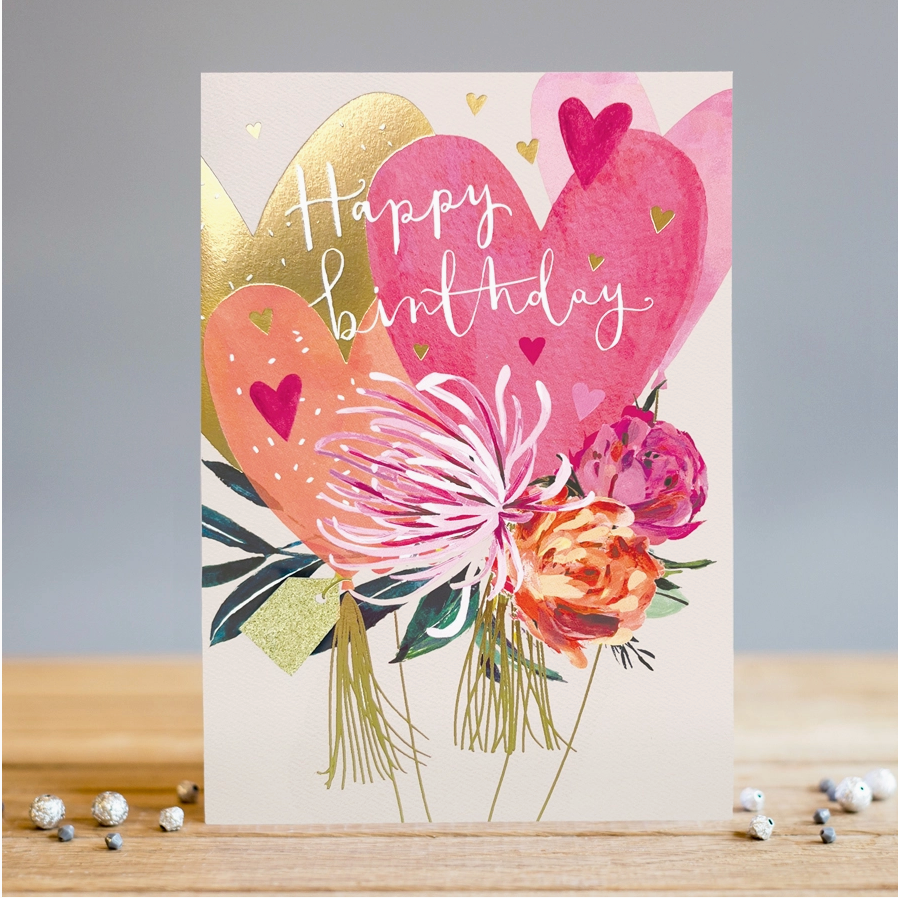 Birthday Heart Balloons