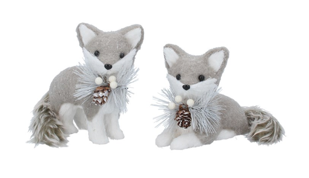 Set of 2 Faux Fox babies