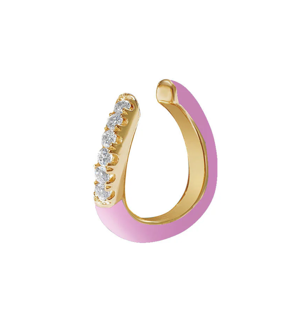 Enamel Wave Ear Cuff