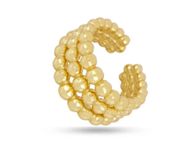 Triple Beaded Ear Cuff