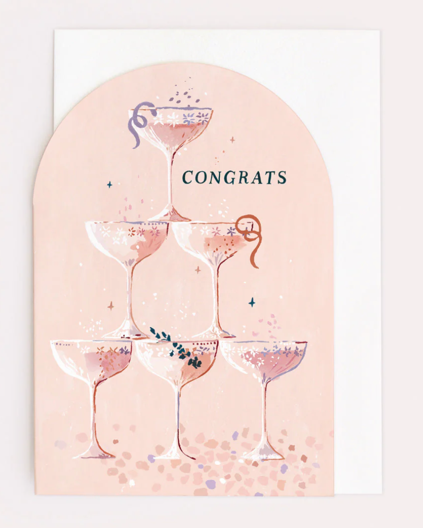 Champagne Congrats Card