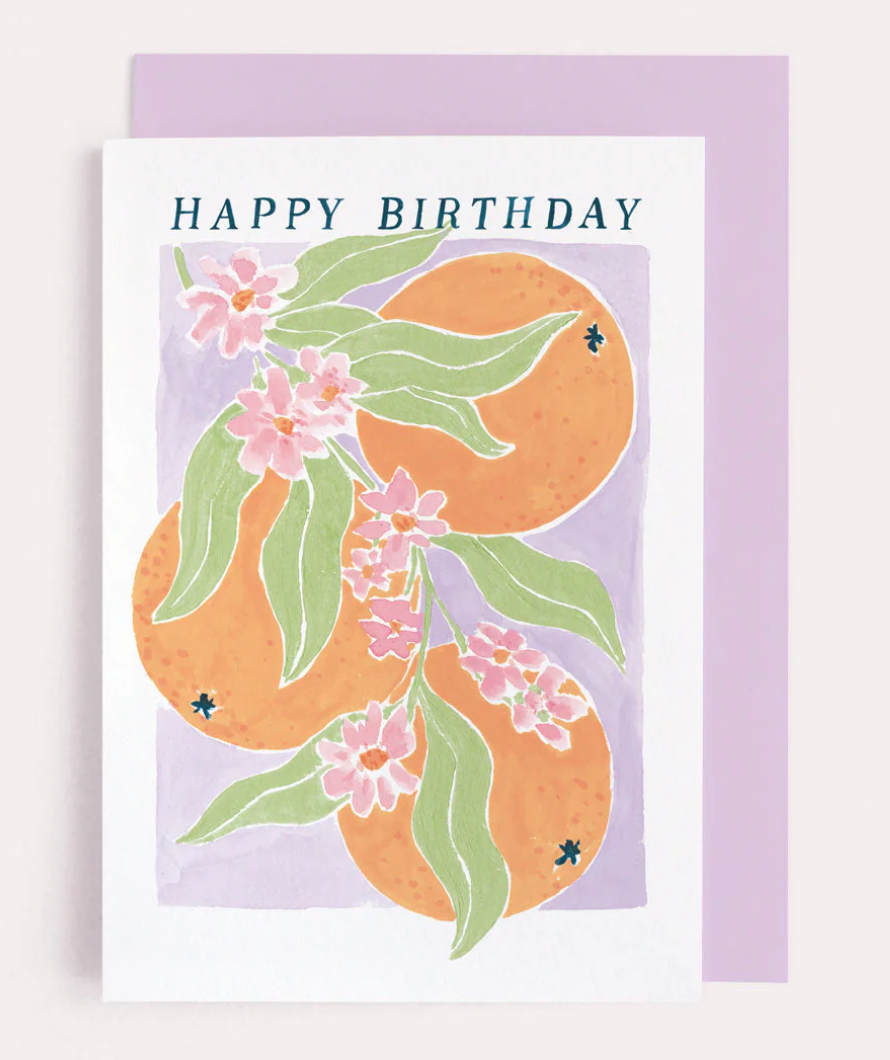 Oranges Birthday Card