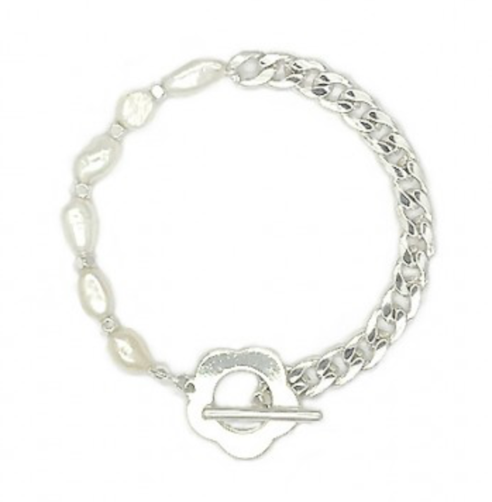Retro Flower Pearl Bracelet