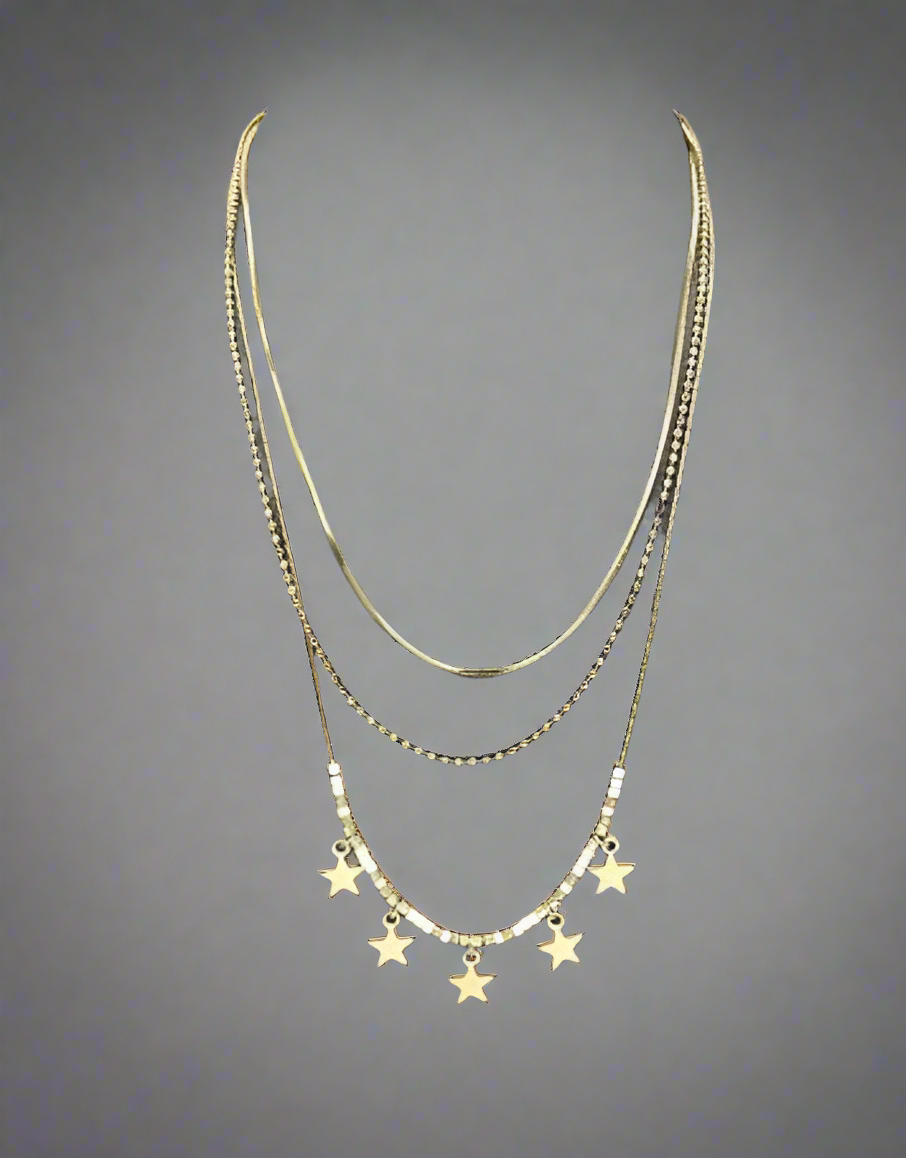 Five Star Layer Necklace