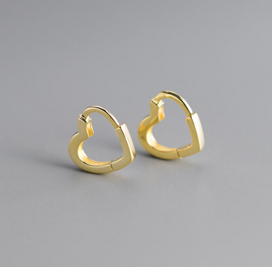 Huggie Heart Earrings