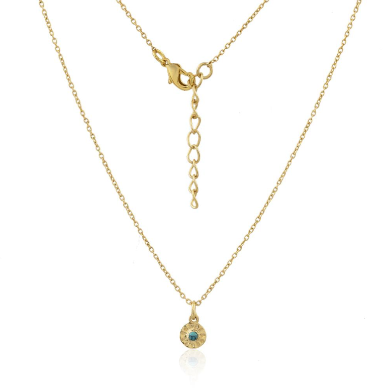 Embossed Disc Necklace
