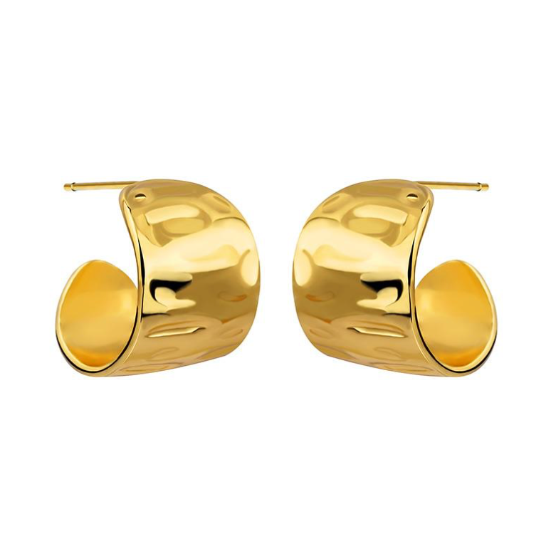 Wide Curved Earrings