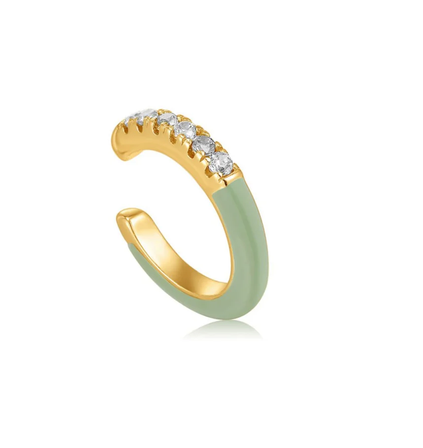 Enamel Wave Ear Cuff